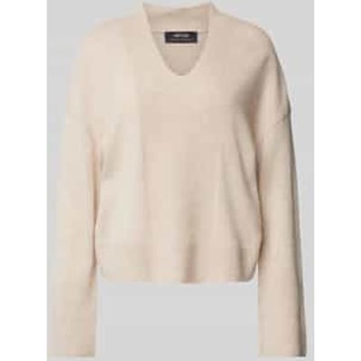 Gebreide pullover met ribboorden