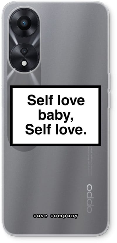 Case Company® - Hoesje geschikt voor Oppo A78 5G hoesje - Self love - Soft Cover Telefoonhoesje - Bescherming aan alle Kanten en Schermrand