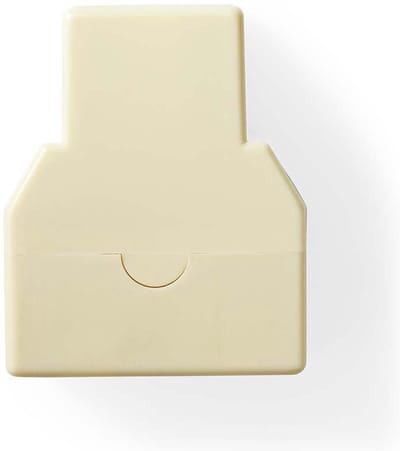 Nedis Telecom-Netwerksplitter - RJ11 Female - 2x RJ11 (4/6) Female - Vernikkeld - Ivoor - ABS - Envelop