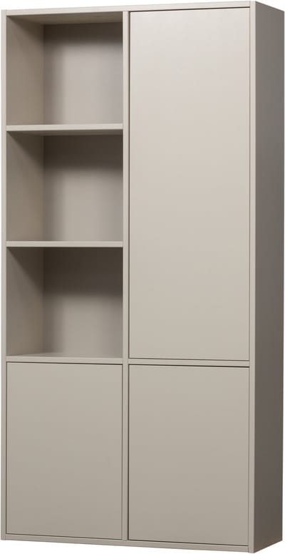 WOOOD Meggy Opbergkast Rechts - Grenen hout - Dust/Grijs - 215x108x40