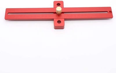 Dailygoody - 270 mm houtbewerking T-type scriber tool - duurzaam meetgereedschap - rood - liniaal en markeringsgereedschap - ideaal voor houtbewerking