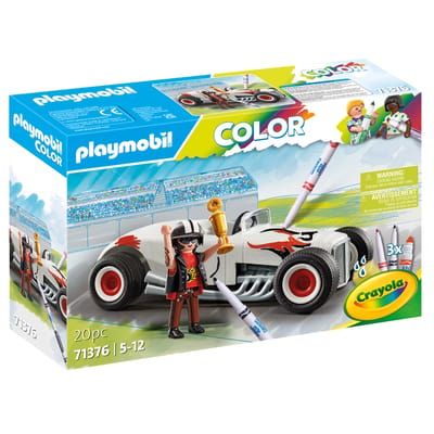 Kleur raceauto simulatie spellen Playmobil