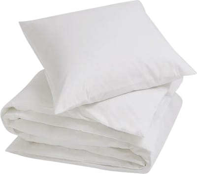 Yumeko dekbedovertrek katoen TENCEL™ wit 140x220 + 1/60x70 - Biologisch & ecologisch