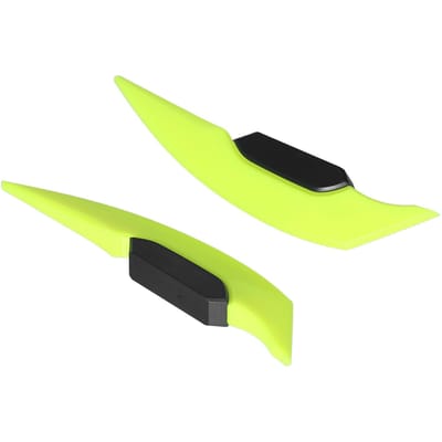 1 Paire Aileron Latéral Aérodynamique pour Moto Spoiler Universel pour Moto Vélos Électriques verte fluorescente