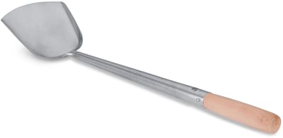 Spatel Roestvrijstalen Wok Chuan Turner met Ergonomisch Houten Handvat Traditioneel Aziatisch Kookgerei / 732W5-3