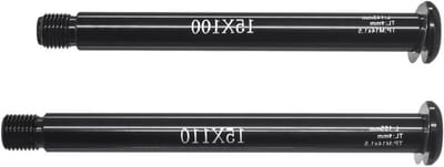 Fiets Snelspanner - Doorsteekas - Wiel Monteren - Roestvrijstalen stangen - 15x100/110mm - Zwart