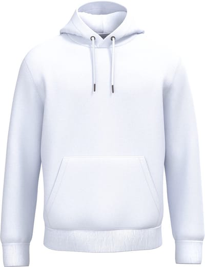 Native Spirit Ecologische uniseks sweater met capuchon NS444 - White - 3XL
