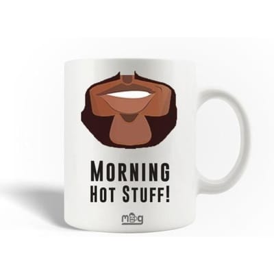 Keramische Mok Citaat Ochtend Hot Stuff routine