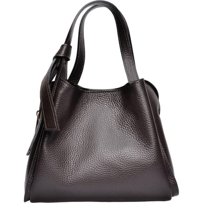 Anna Luchini Bordeauxrood Rundleer Tas