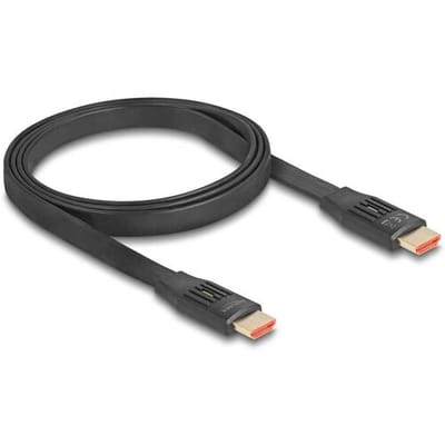 Delock 81004 HDMI-kabel HDMI Aansluitkabel HDMI-A-stekker 5 m Zwart 8K UHD, Vergulde steekcontacten, eARC