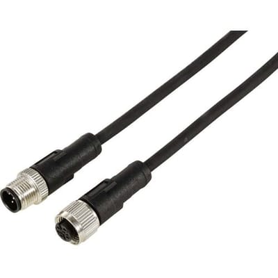 TRU COMPONENTS TC-12833004 Sensor/actuator verlengkabel M12 Aantal polen (sensoren): 5 Stekker (recht) op koppeling (recht) 5 m 1 stuk(s)