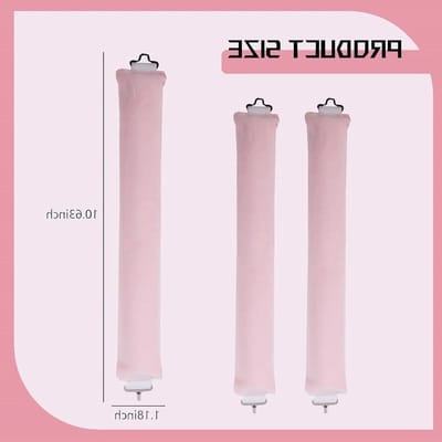 Allecto Plus - Set van 3 heatless krulspelden voor alle haartypes - 's Nachts krullen zonder hitte met haken - DIY krulband voor heatless curls met minimale schade - Hittevrije krullers met comfortabele draagoptie