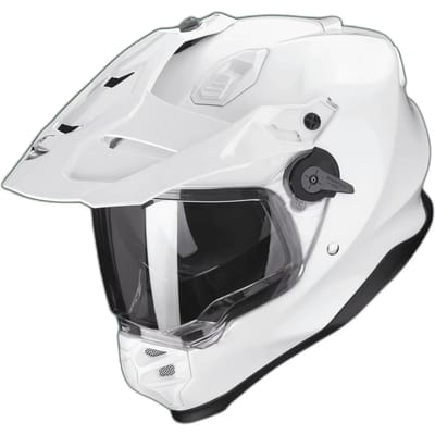 Scorpion ADF-9000 Air Solid Parelwit Adventure Helm - Helm