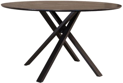 Eettafel rond Ronsi Antoinette zwart 140cm ronde tafel MDF eetkamertafel