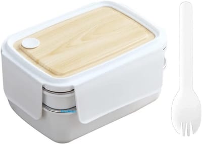 Geïsoleerde Lunchbox voor Kinderen - Dubbel Lekvrije RVS Lunchbox met Lepel