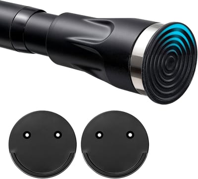 Famanu - Douchestang RVS 107-150 cm, 3-in-1 montage zonder boren, lijmen of klemmen