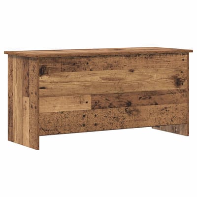 vidaXL - Opbergkist - met - opslag - Oud - hout - 100 - x - 40 - x - 50 - cm - Bewerkt - hout