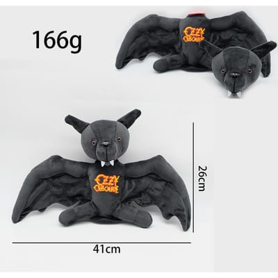 Nieuwe Ozzy Osbourne Vleermuis Pluche Terug Naar Het Begin Ozzy Vleermuis Pluche Zacht Gevuld Kussen Pop Decor Speelgoed Fans Souvenir Cadeau gray