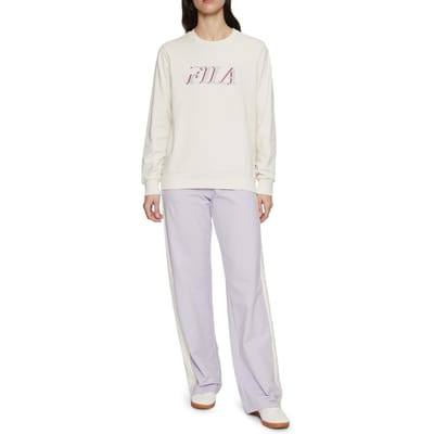 FILA Lokeren Graphic Crew Sweat Antique White Taglia: XS | Maglioni a maglia Outlet | Donna | Bianco