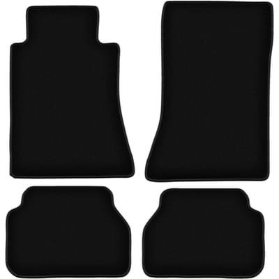 BASIC zwarte velours matten voor: Mercedes E W124 coupé (1984-1997)