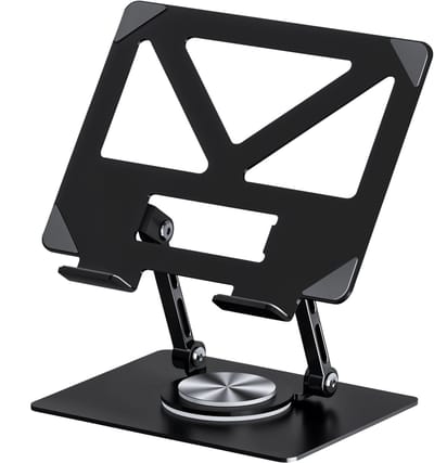 Laptop Standaard - Verstelbaar - Ergonomisch - 360 Rotatie - Hoogte & Hoek Verstelling - Opvouwbaar - Laptop Verhogen - Rheme
