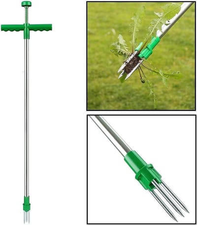 Stalen onkruidtrekker - Tuinwieder - Eenvoudig wieden - Lange steel ontwerp - 100 cm hoog - Niet gespecificeerd