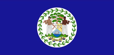Vlag Belize 70x100cm