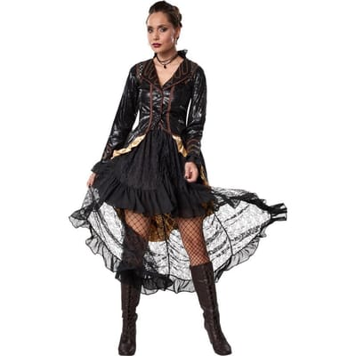 dressforfun - Steampunk rebel M - verkleedkleding kostuum halloween verkleden feestkleding carnavalskleding carnaval feestkledij partykleding - 302326
