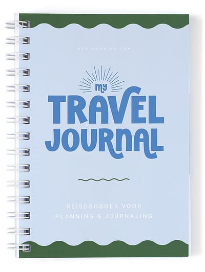 Travel Journal - Reisdagboek - Vakantiedagboek - Reisplanner - Travel Notebook - Journal Vakantie - Invulboek Reizen - Pocket Formaat - Blauw Groen