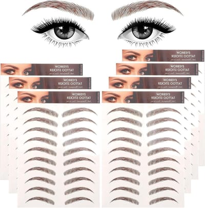 Waterproof en Kleurrijke Tijdelijke Tattoo Stickers voor Perfecte Wenkbrauwen, Eenvoudige Overdracht en Zorg voor je Look
