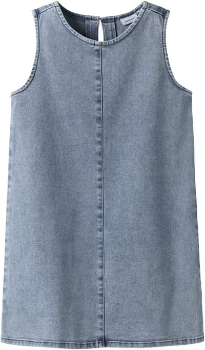 NAME IT - NKFAMELIA SL DNM DRESS 2188-GY T - Meisjes - Jurken - maat 146