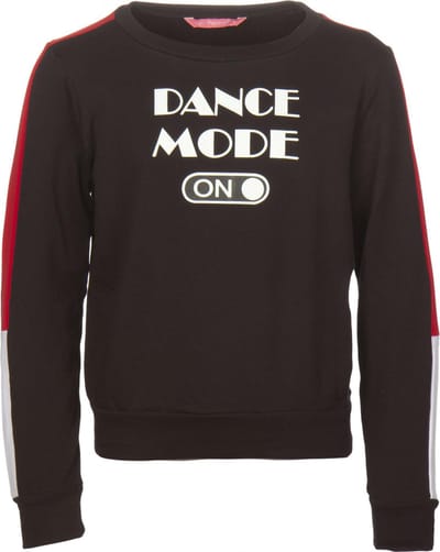 Papillon Sweatshirt Meisjes Katoen Zwart Maat 128