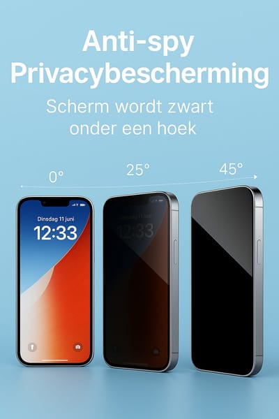 Privacy Screenprotector Geschikt voor Samsung Galaxy S21 FE – Anti-Gluren – Krasbestendig Gehard Glas 9H – Volledige Dekking – 2-Pack – FuturiQ