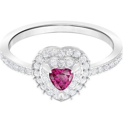 Swarovski One Ring Rood Oceaan Hart Legering Ring Damesring 5446300 Box (Random Color),55 white