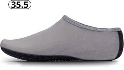 Livano Waterschoenen Voor Kinderen & Volwassenen - Aqua Shoes - Aquaschoenen - Afzwemschoenen - Zwemles Schoenen - Grijs - Maat 35.5