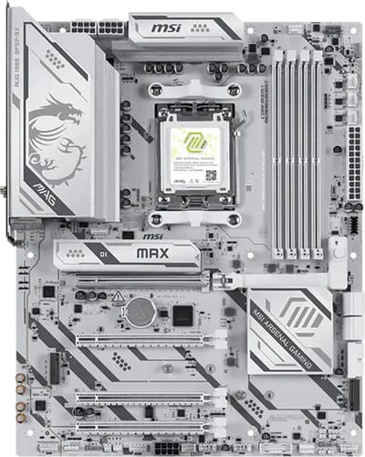 Msi Mag B850 Gaming Plus Max Moederbord Voor Amd B850 Atx Ddr5 Usb3 Wifi Bt
