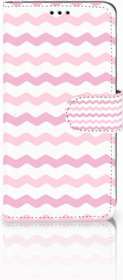 Samsung Galaxy S10 Telefoon Hoesje Waves Roze