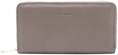 L.CREDI portemonnee Raphi Zip Around Wallet Taupe