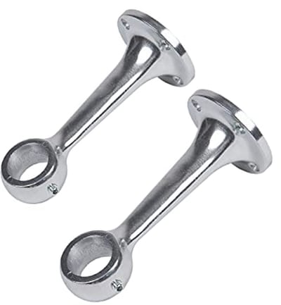 Robuuste Plafondhouder voor Kledingstangen - Metalen Kledingstanghouders voor Ronde Stangen Ø 25 mm