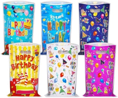 Allecto - Kinderen verjaardagstassen - Plastic geschenkzakken - 30