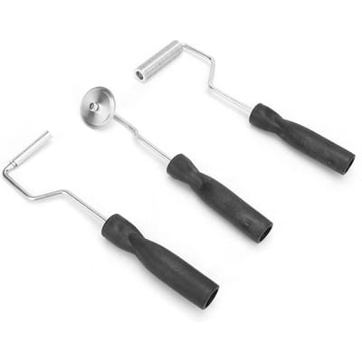 Kit d'outils 3 pièces Rouleau de stratification en fibre de verre pour réparation de bateau de baignoire Bulle Palette