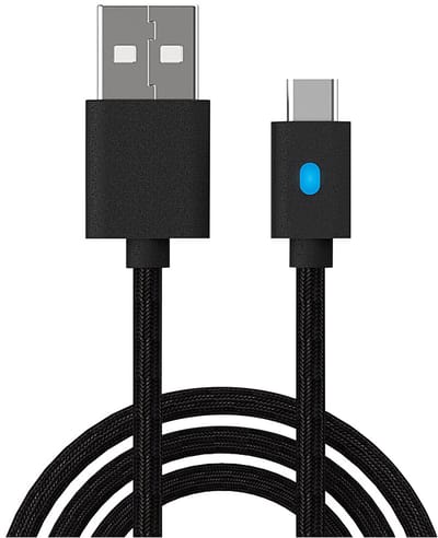 YONO Extra Lange Oplaadkabel geschikt voor PS5 Controller - Xbox - 3 Meter - Type-C Kabel - Oplader - Zwart