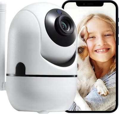 Draadloze Bewakingscamera - IP Camera Binnen - Huis Bewaken - Tweeweg Audio - 1080p Resolutie - Wit