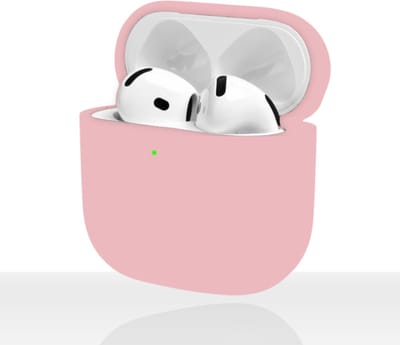 Enluxe Case geschikt voor Airpods 4 – Licht Roze - Premium Siliconen Hoesje, Valbescherming & Spatwaterdicht, Draadloos Opladen Compatibel