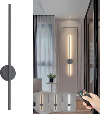 Draadloze Oplaadbare Wandlamp 100cm met Afstandsbediening en Dimfunctie