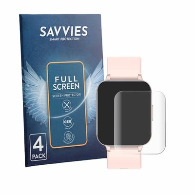 Savvies - Screenprotector voor Huakua G20 1.69" - Folie Beschermfolie transparant volledig dekking 4 Stuks