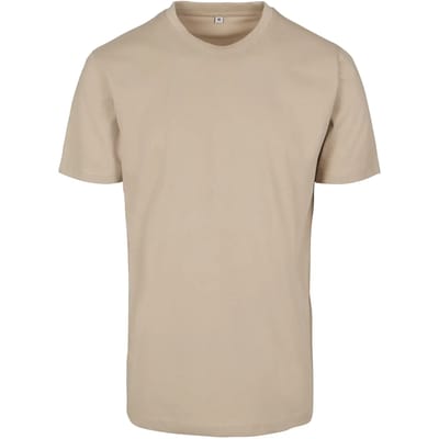 Build Your Brand - Rond Hals T-Shirt - Sand maat 4XL