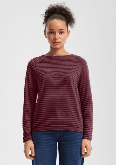 Q/S designed by - Dames pull - Maat XS - Vrouwen - Rood - polyester