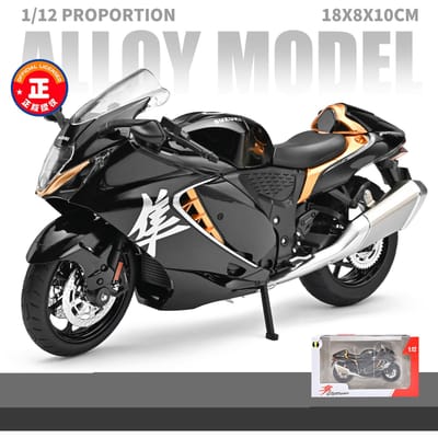 1:12 Suzuki Hayabusa Gsx-1300R Legering Sportmotor Model Diecast Straatrace Motorfiets Model Geluid En Licht Kind Speelgoed Cadeau