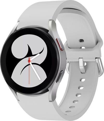 By Qubix - Geschikt voor Samsung Galaxy Watch bandje - Classic sportbandje 20mm - Grijs - Geschikt voor Samsung Galaxy Watch 7 (40 & 44mm) - Galaxy Watch FE - Galaxy Watch 6 - Galaxy Watch 6 Pro - Galaxy Watch 5 - 5 Pro - Galaxy Watch 4 - 4 Classic